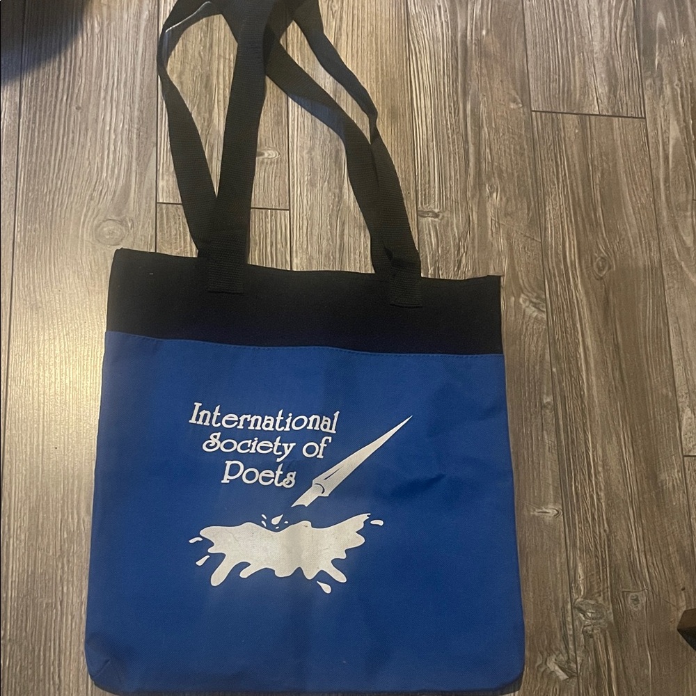 International Society of Poets Blue & Black Tote Bag